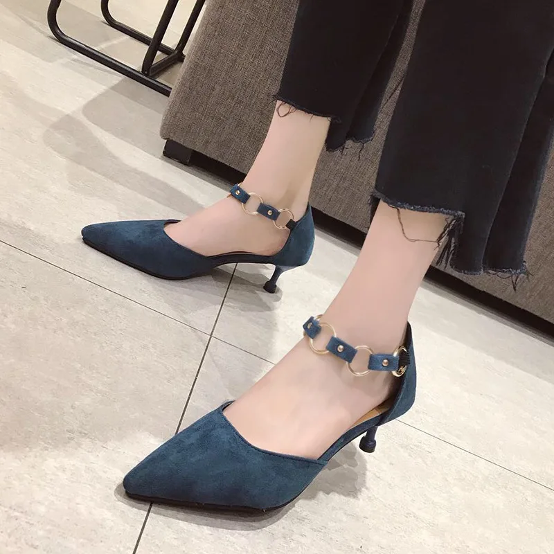 Женские туфли лодочки на высоком тонком каблуке D'Orsay свадебные с острым носком