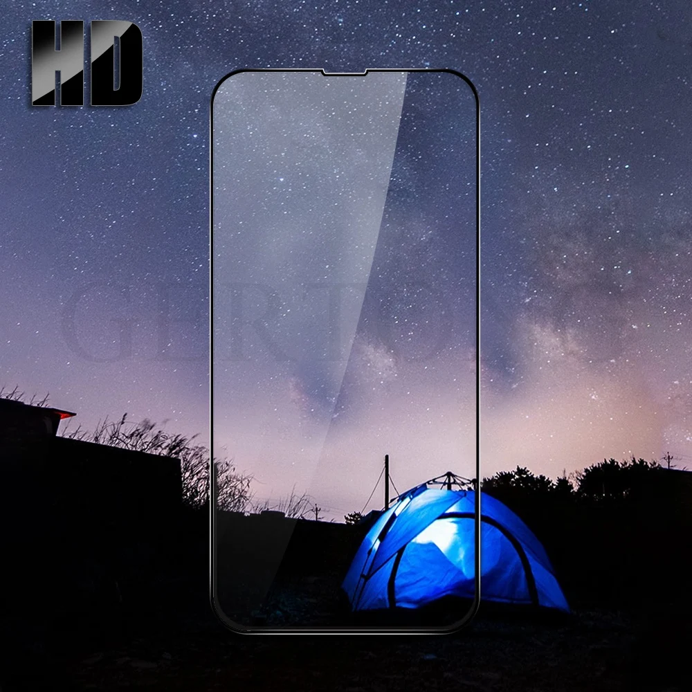 Full Cover Tempered Glass For Apple iPhone 13 12 11 Pro Max 12pro 13 mini 14 Pro X XR XS MAX 6 6S 7 8 Plus Screen Protector Film