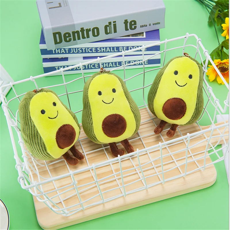 HANDANWEIRAN 1Pc13CM милые плюшевые фрукты авокадо игрушка заполненная PP Хлопок