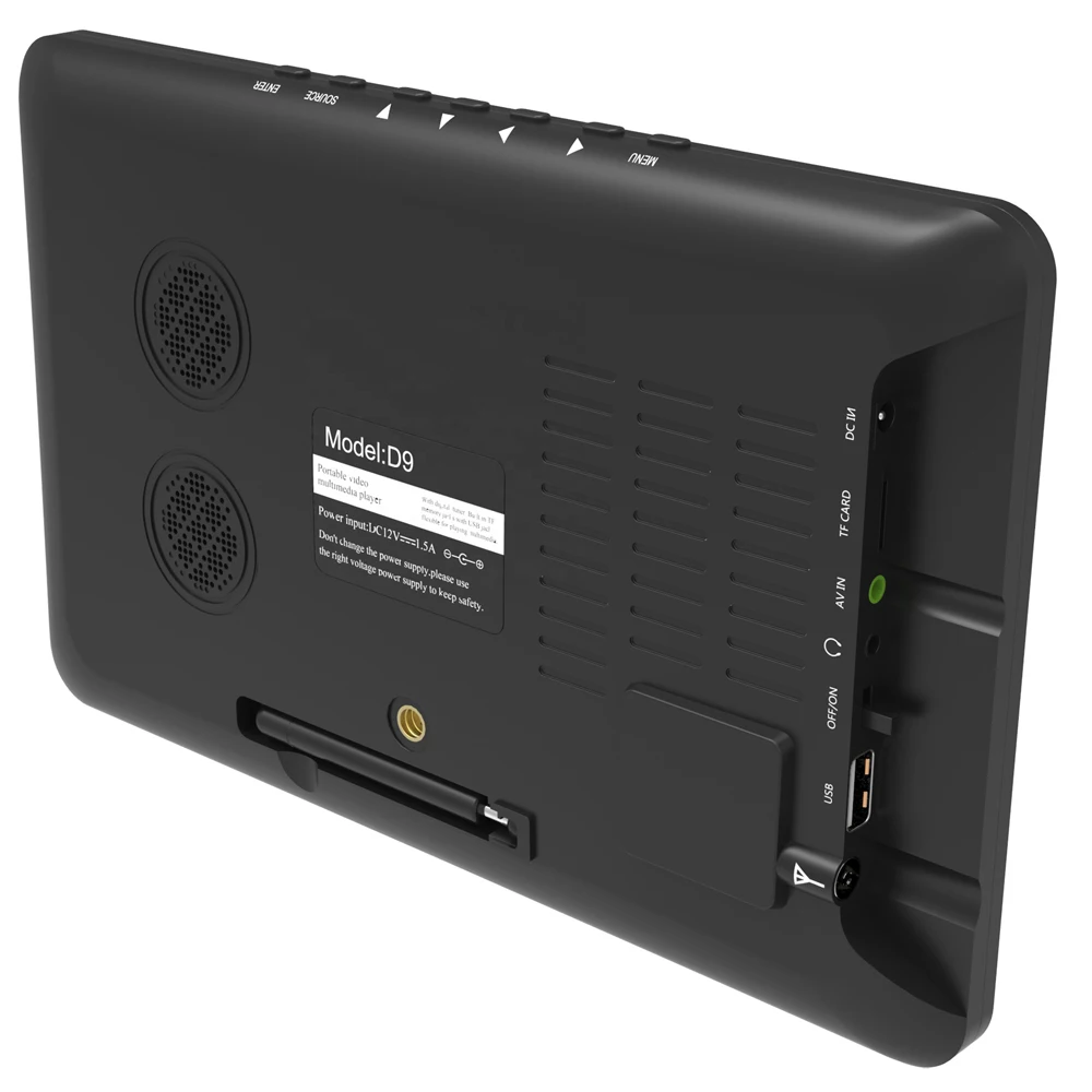 LEADSTAR 9 дюймов Портативный ТВ DVB-T2 ATSC ISDB-T tdt цифровой и аналоговый мини без рамки с
