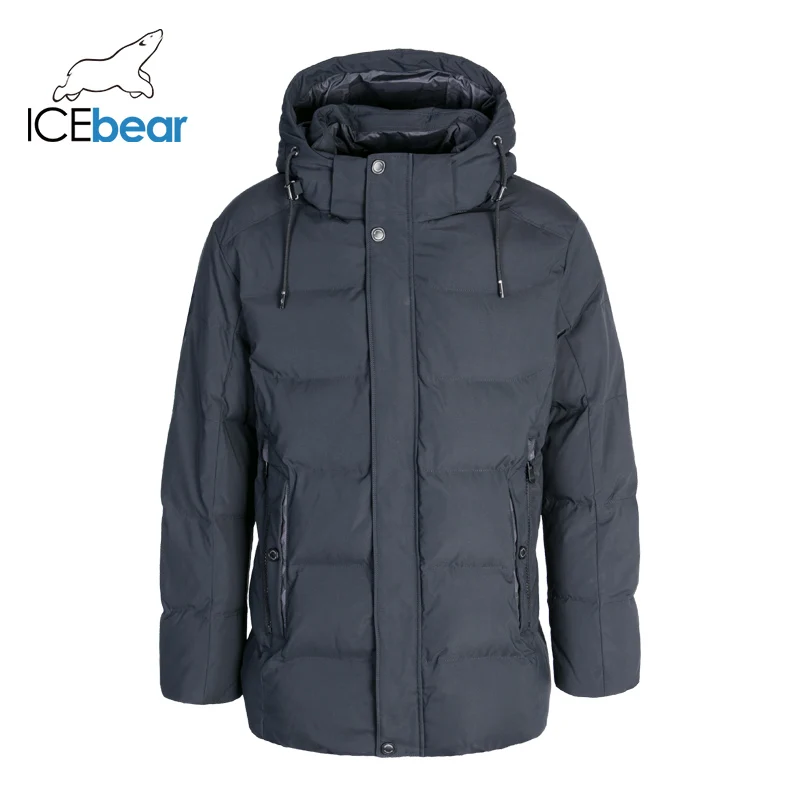 ICEbear 2019 зимняя мужская одежда Теплая куртка высокого качества мужские парки