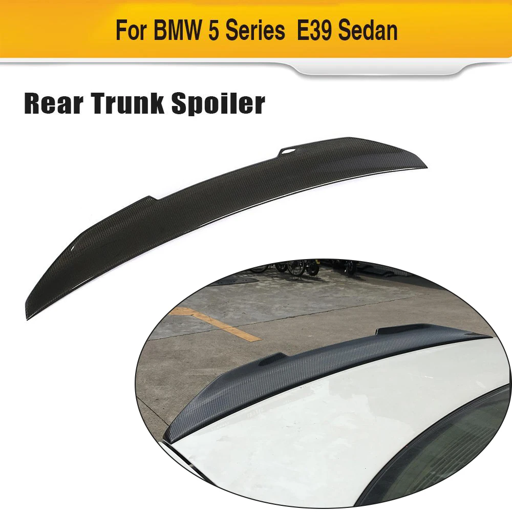 

Car Rear Trunk Wing Spoiler for BMW 5 Series E39 1996 - 2003 Carbon Fiber Rear Wing Spoiler Boot Lid