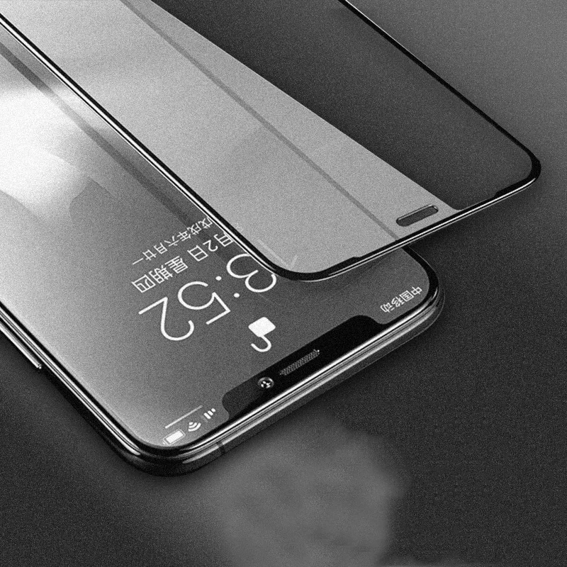 2.5D Прозрачная Шелковая печать матовая поверхность с защитой от отпечатков пальцев закаленное стекло протектор экрана для Apple iPhone 6 6s 7 8 Plus 7Plus X XR XS Max