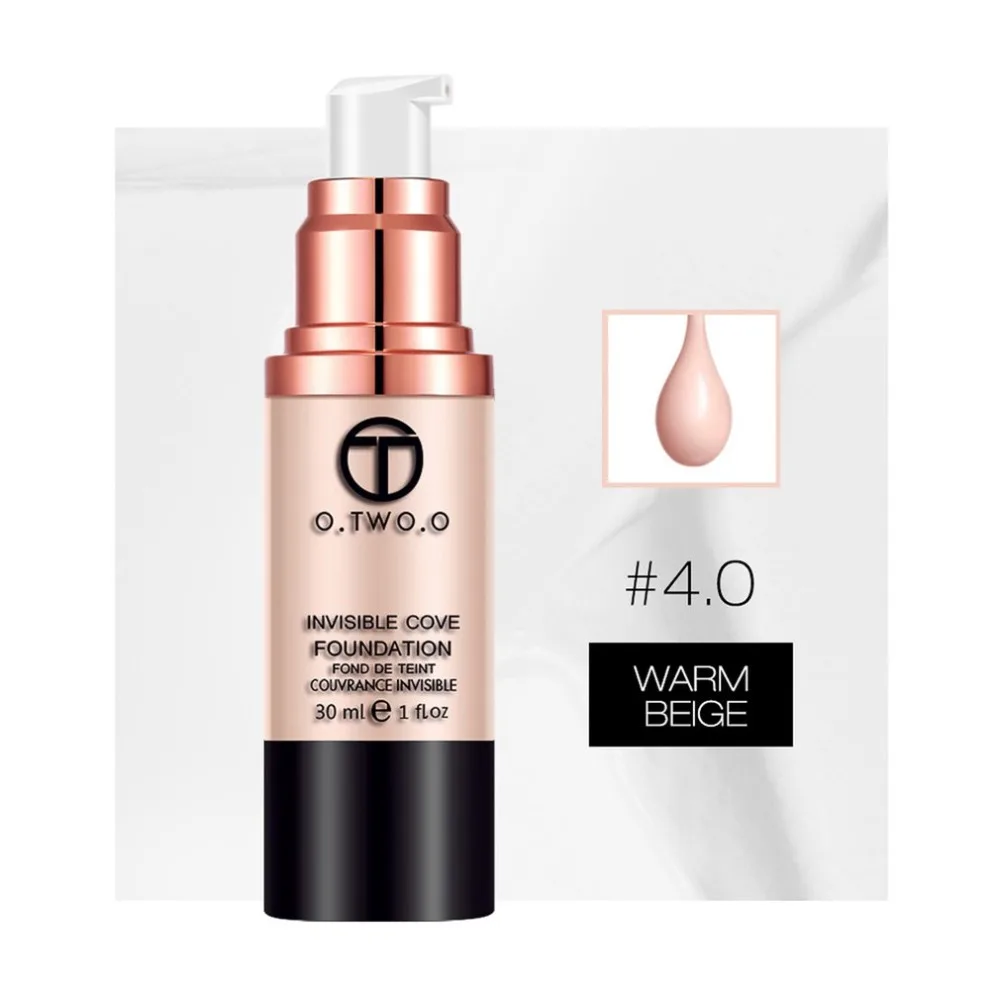 30ml Base Makeup Foundation Liquid Invisible Acne Full Coverage Make Up Natural Face Concealer Whitening Moisturizer |
