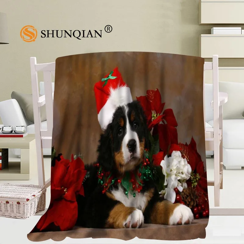 Online Personalizzato Natale Cane Coperta Manta Falafel Coperta Divano/letto/aereo Da Viaggiobedding56x80inch 50X60inch 40X50inch