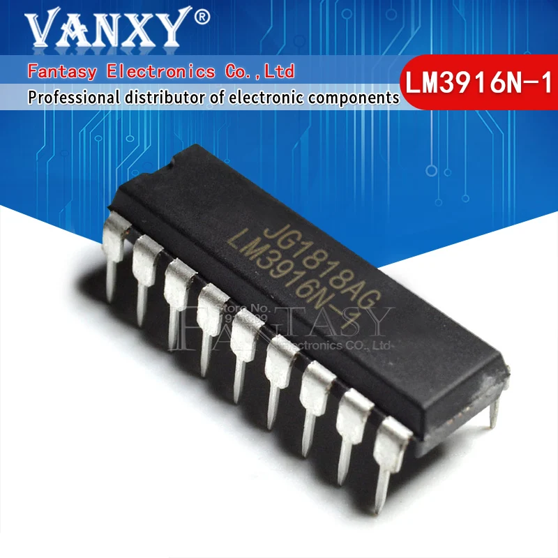 5 шт. LM3916N-1 DIP18 LM3916 DIP LM3916N DIP-18 | Электронные компоненты и принадлежности