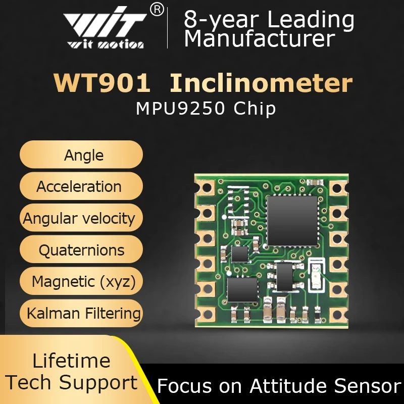 9 осевой акселерометр WitMotion WT901 AHRS MPU9250 3 электронный гироскоп + ускорение Угол