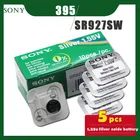 5 шт.лот SONY Оригинал 395 SR927SW 1,55 в блок кнопок из оксида серебра 399395 LR927 AG7 для часов игрушек упаковка с одной текстурой