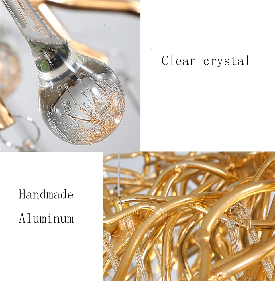 

Modern Luxury Big Crystal LED Chandelier Lighting LOFT Villa Large Lustre Pendant Lamps for Living Room Hotel Art Decor Lighting