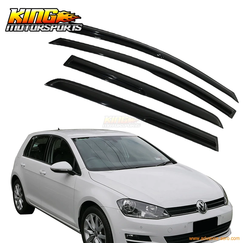 Подходит для 2015 2019 VW Golf MK7 Копченый Аэро JDM ветряные дефлекторы палка на окна