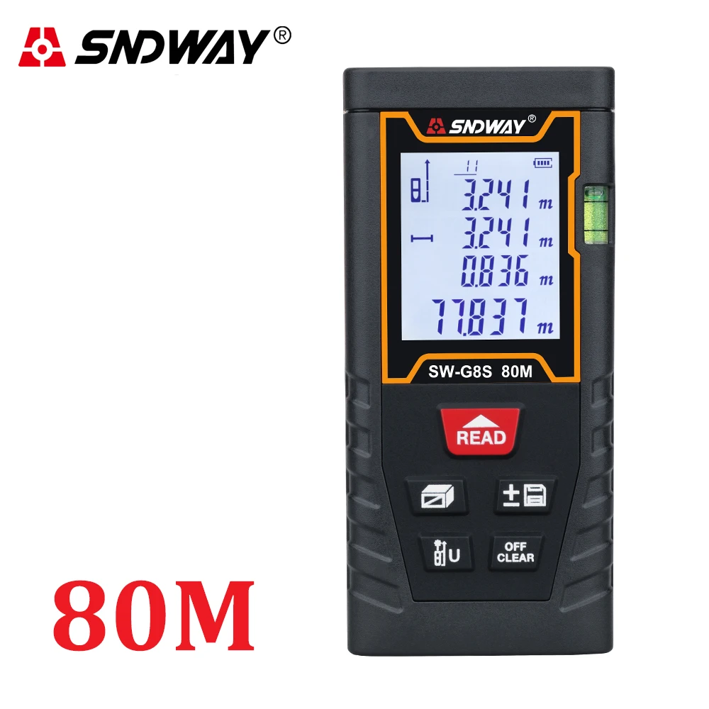Лазер SNDWAY измеритель расстояния 40 м 50 60 лазерный рулетка дальномер телеметр
