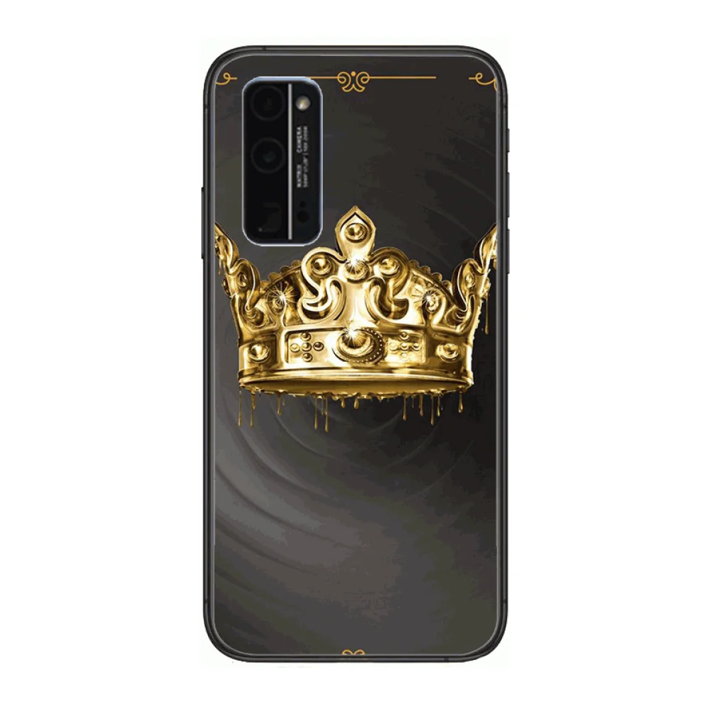 

W High-end Custom Creativity Luxury Phone case Phone Case Hull For Huawei Honor 8 9 10 20 30 A S Lite Pro 5g i Black