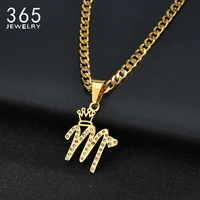 26 letter personalized gold necklace zircon heart 3mm nk chain stainless steel customized necklaces for women girl jewelry gift
