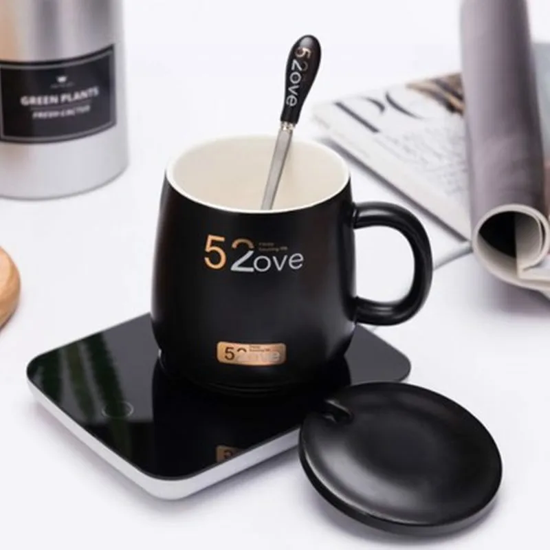 Кофейная кружка керамическая интеллектуальная термостат чашка Автоматическая