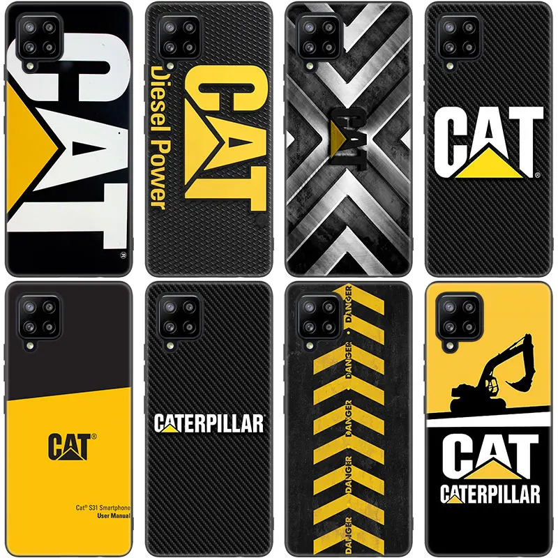 Чехол с логотипом Caterpillar Cat для Samsung Galaxy M12 M11 M21 M02S M42 M30S M31S M40S M51 M32 M01 J2 Core J6 J8 2018 J4 Plus |