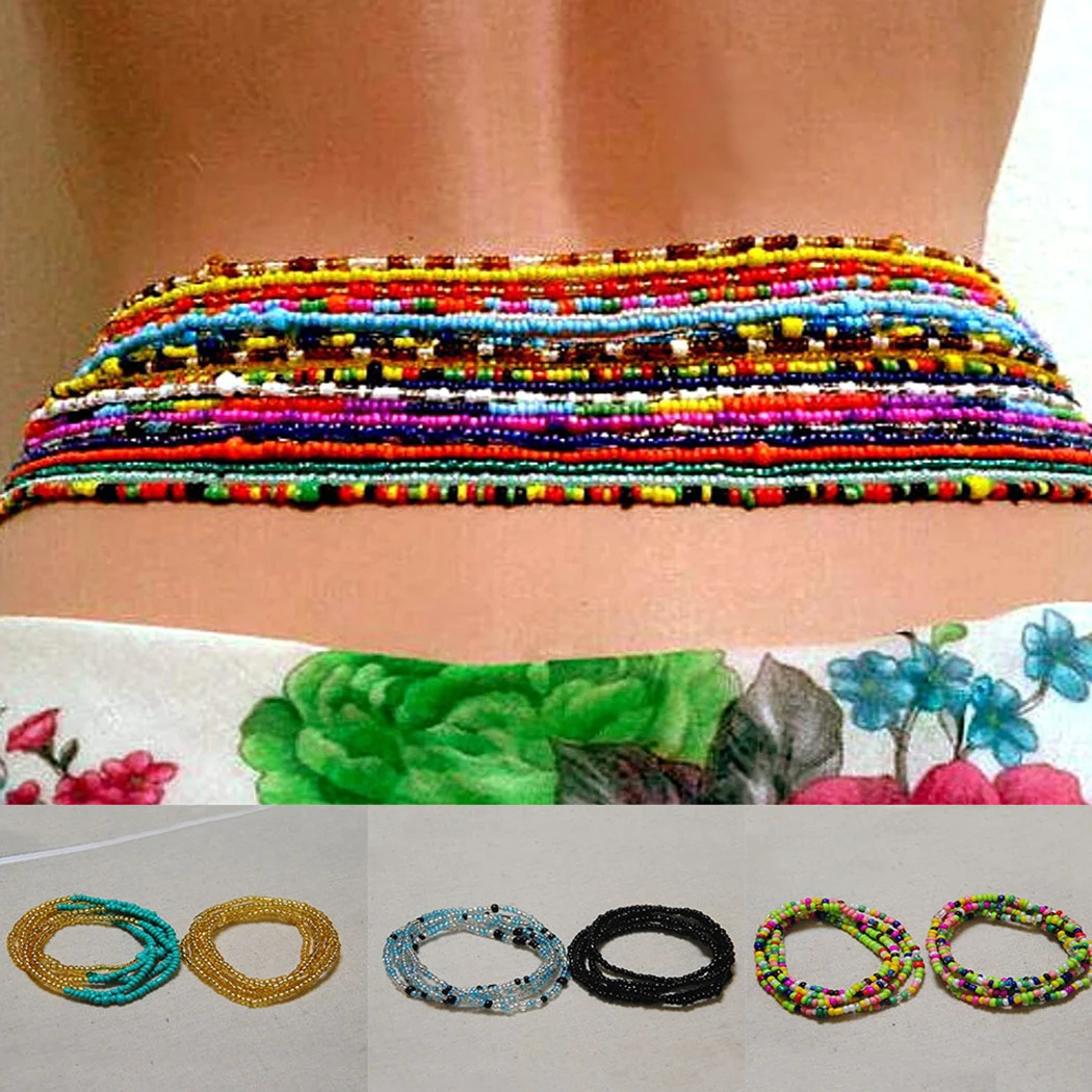 2 шт. цепочка на талию летние пляжные бусы для живота ювелирные изделия тела