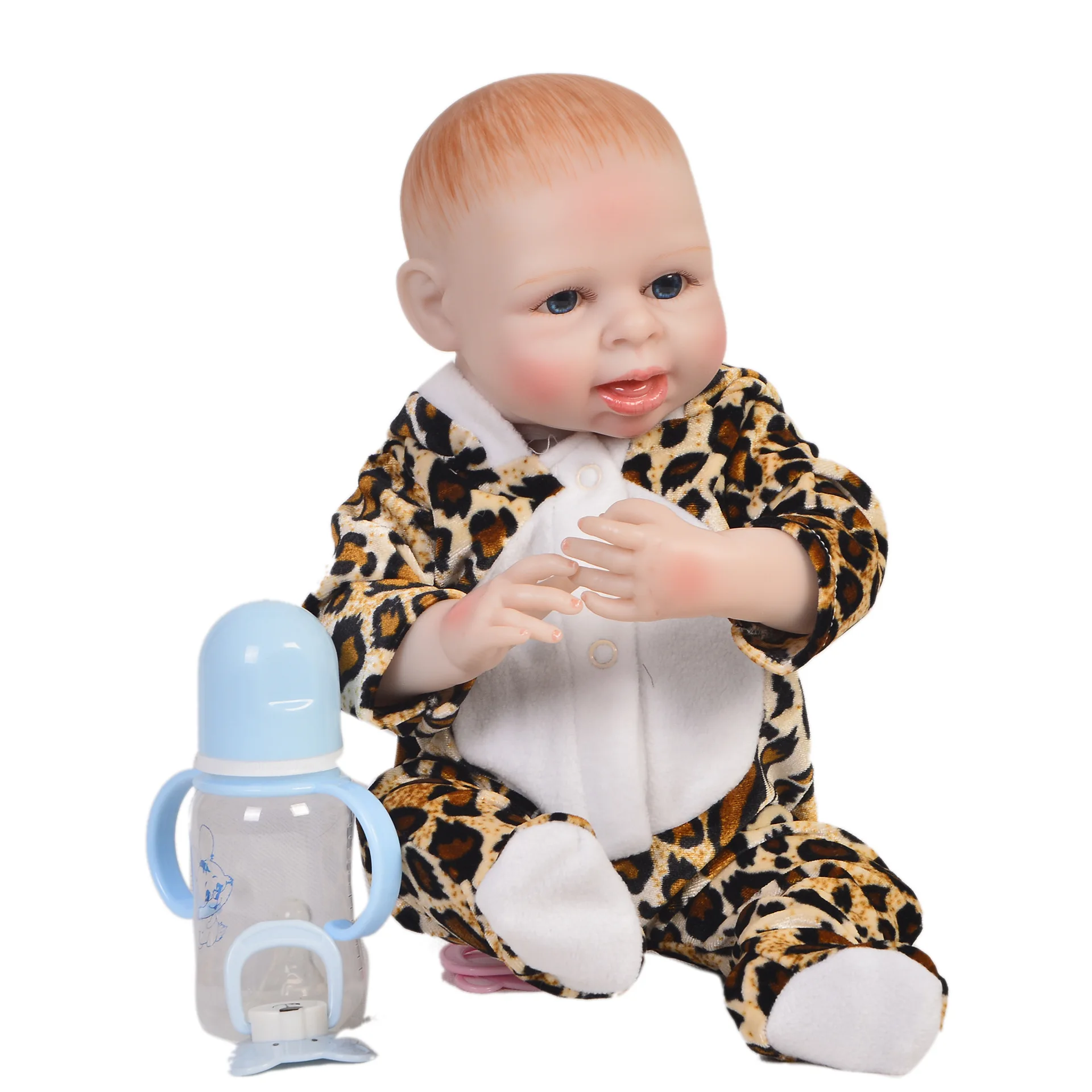 

Full body silicone reborn baby doll toy 42cm bebe reborn menino children gift newborn baby dolls water proof can bathe