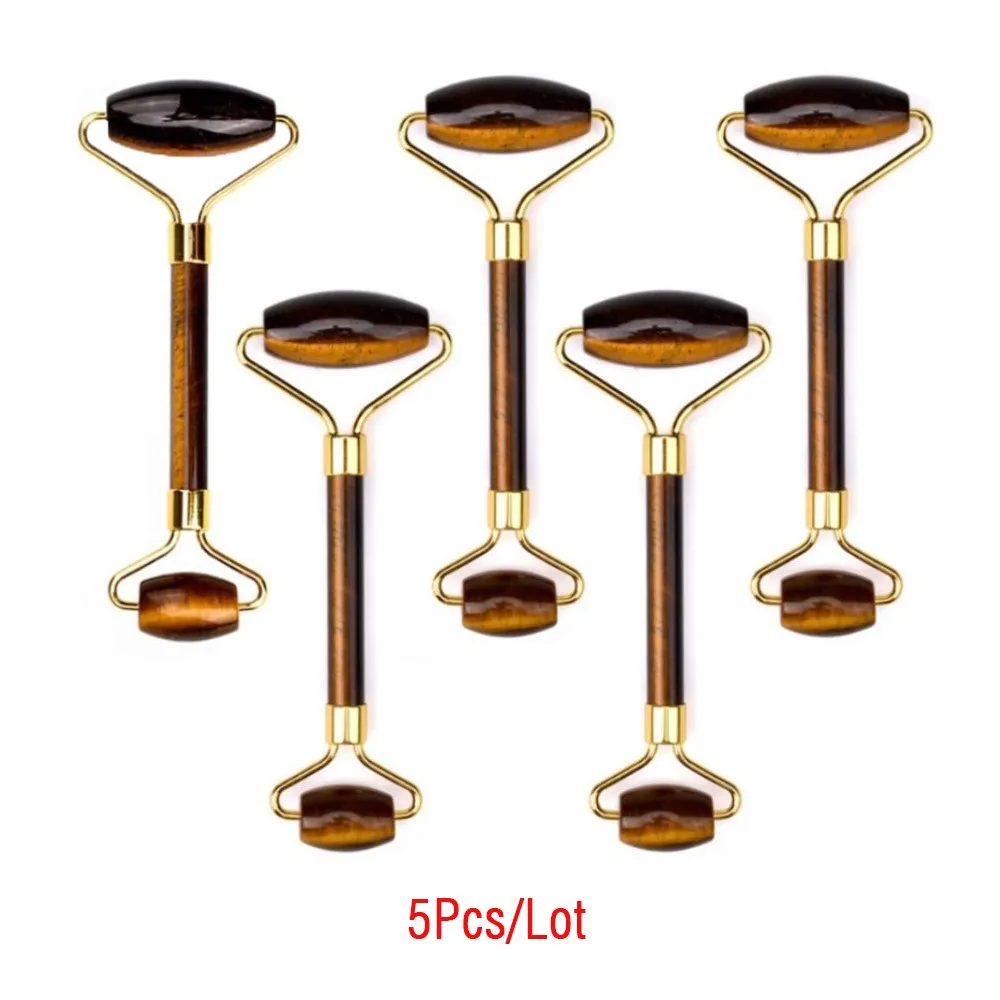 5 шт./лот природный камень тигровый глаз уход за кожей лица ролик лицом Красота