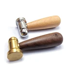 Миниатюрные медные молотки из американского черного ореха H62, немецкий молоток из нержавеющей стали 304 из бука
