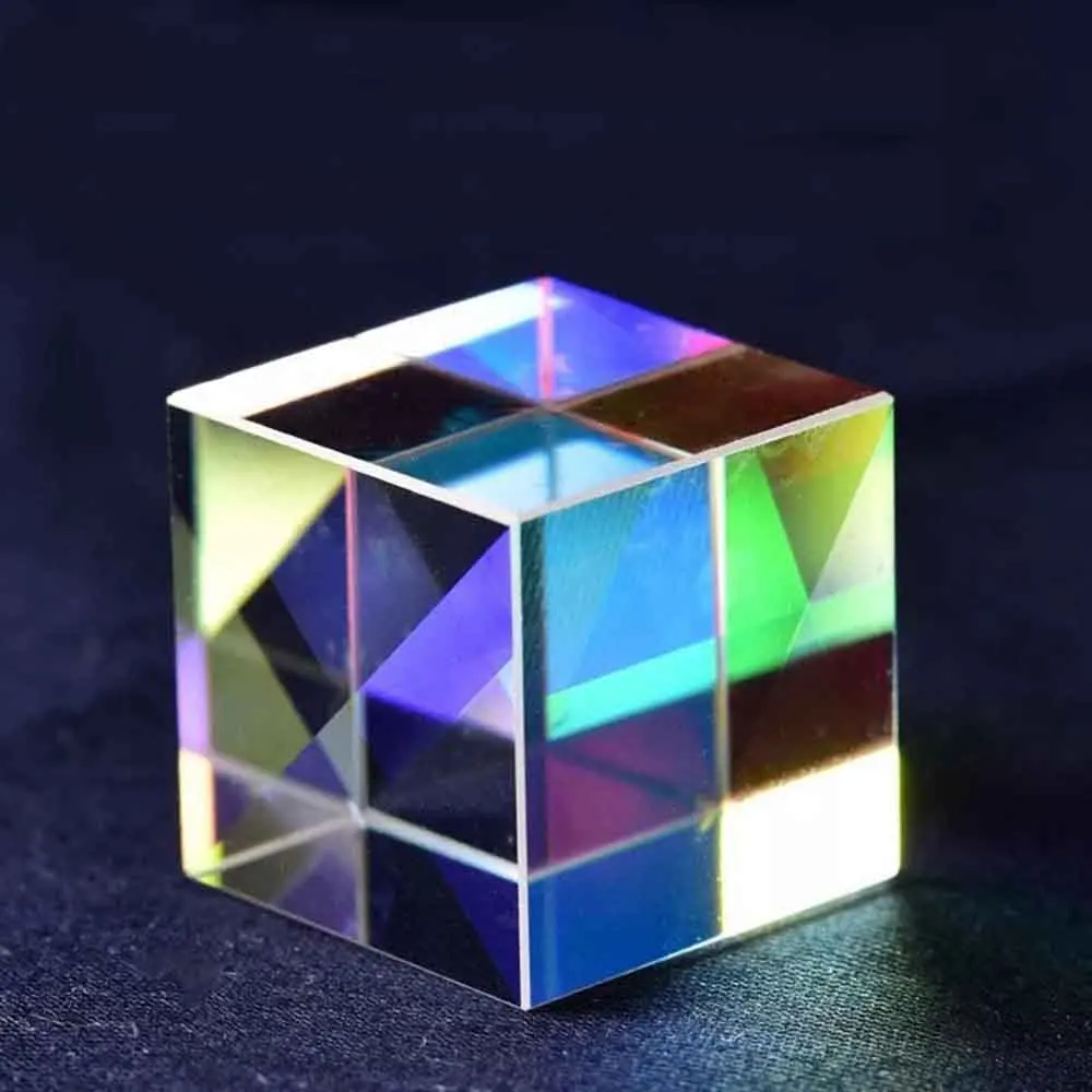 

Dichroic Glass Cube Photographic Prism 12.7mm X-Cube Optical Prisme Physics Teaching Tools Photograph Research Educational Gift