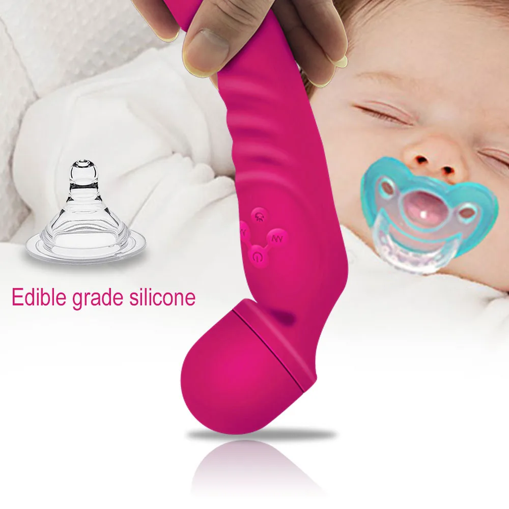 Двойной вибратор с подогревом AV волшебная палочка секс-игрушки для взрослых