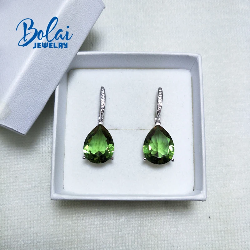 Ювелирные изделия Bolaijewelry 925 пробы сережки из зултанита с большими жемчужинами