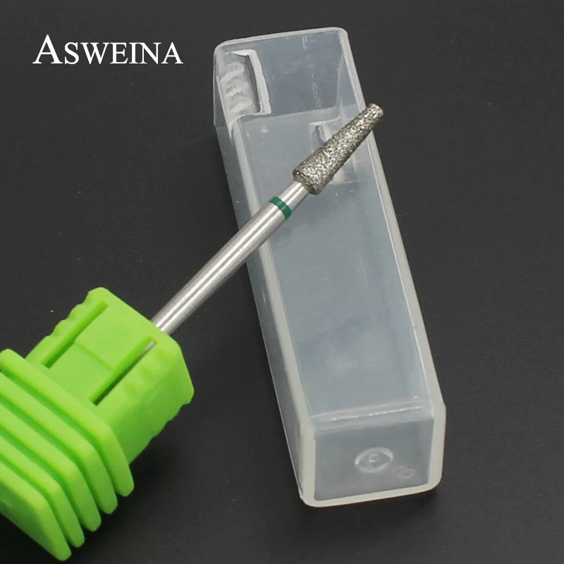 ASWEINA 1 шт. алмазные сверла 3/3" для ногтей, сверла из нержавеющей стали, электрические сверла для маникюра, маникюрные салоны, инструменты для очистки