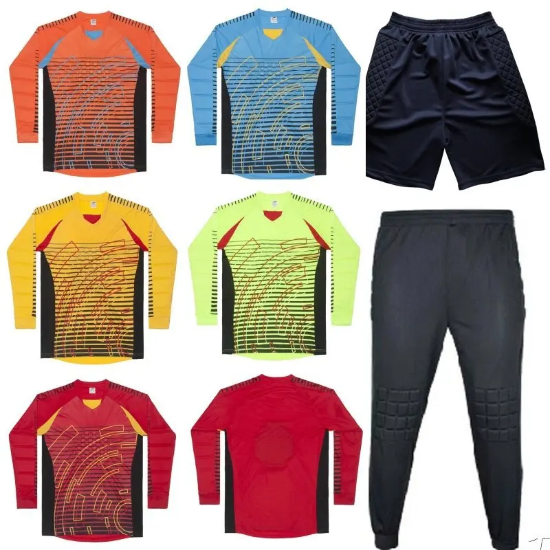 Набор мужской футбольной формы футболка и шорты 2018/19|kit shirts|soccer goalkeeper trainingkit jersey