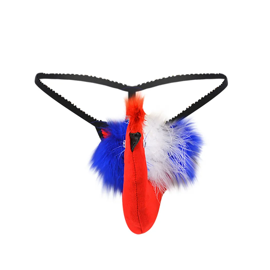 Мужское сексуальное нижнее белье с животным длинным пенисом Shealth srech G-string T-back