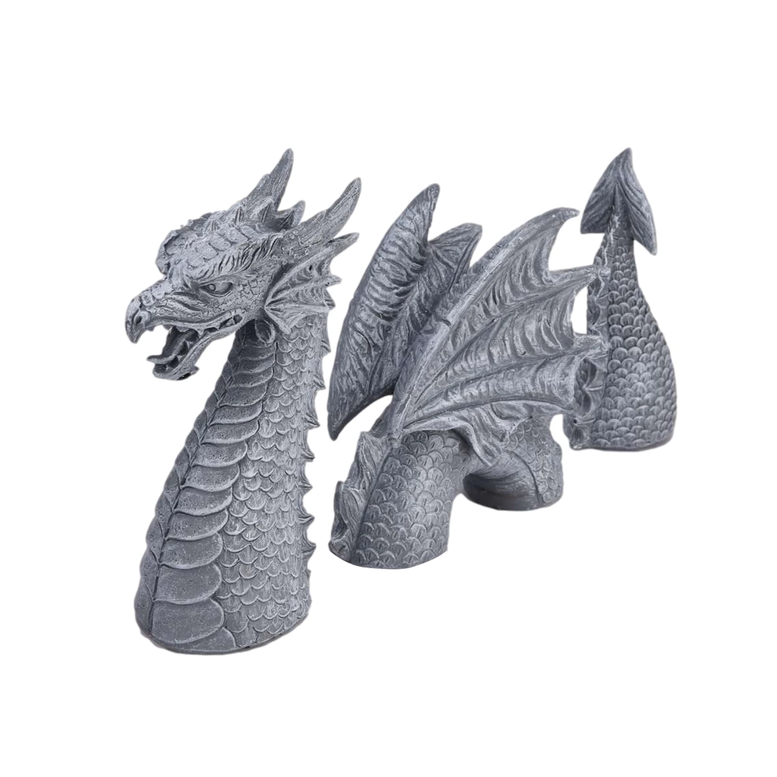 

​Dragon Garden Decoration Resin Dragon Statue Ornaments Dragon Head Dragon Body And Dragon Tail Garden Yard Art Decorations