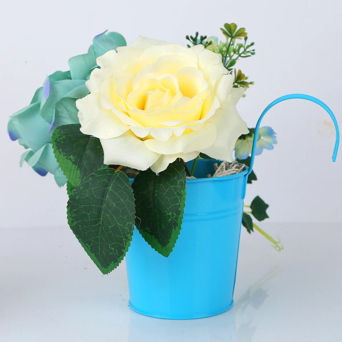 4 шт. металлические настенные цветочные горшки с крючком офисные суккуленты