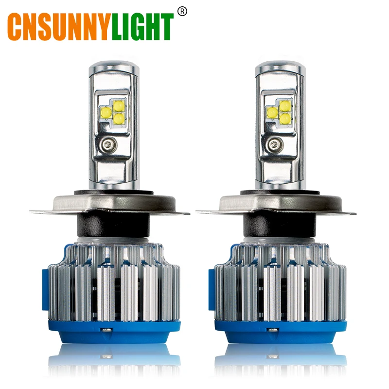 Cnsunnylight H4 H13 Hi/lo автомобиля светодиодные фары высокой Мощность HB2 9003 9007/HB5 9004/HB1 40 Вт X2 белый 6000 К лампы заменить би ксеноновая лампа