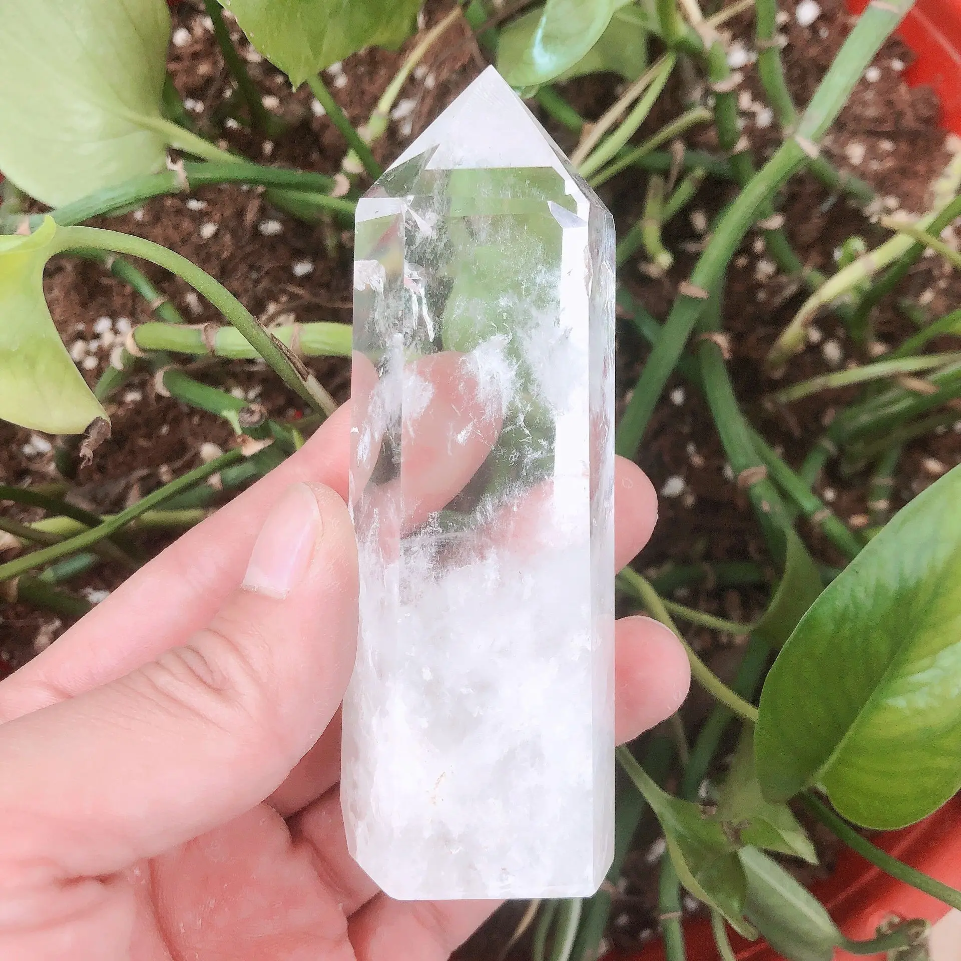 

1 шт. натуральные кристаллы белый прозрачые кварцевые башня точка энергии камень «Reiki» комната офис аксессуары для аквариума декорации с др...