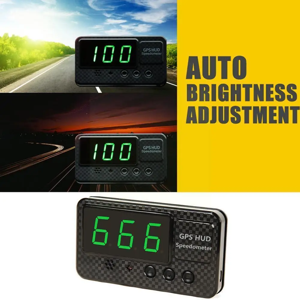 

Universal Car Digital Display GPS Speed Alarm Speedometer Cable Support USB Odometer Car GPS Accessories K3S6