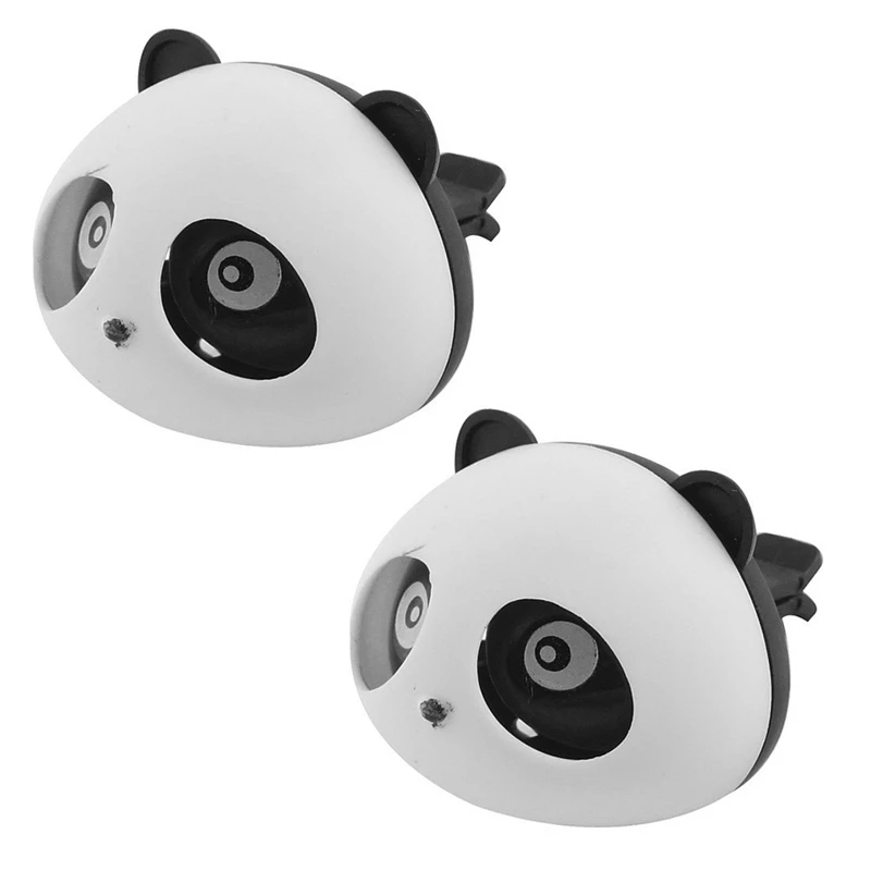 2 шт. черно-белая панда освежитель воздуха для автомобиля духи с двумя зажимами |