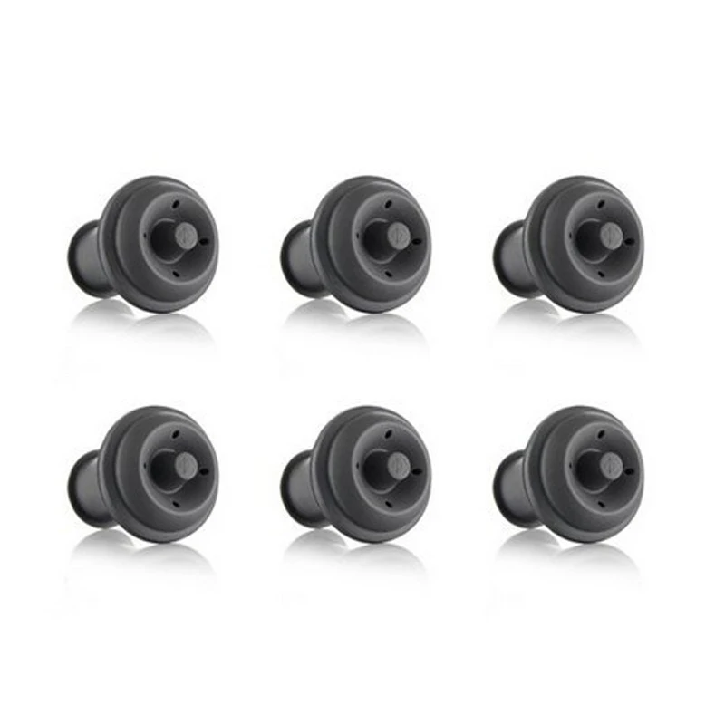 

4pcs Red Wine Vacuum Air Pump Bottle Stopper Reusable Sealer Vacuum Wine Saver Bottle Stopper Bar Supplies