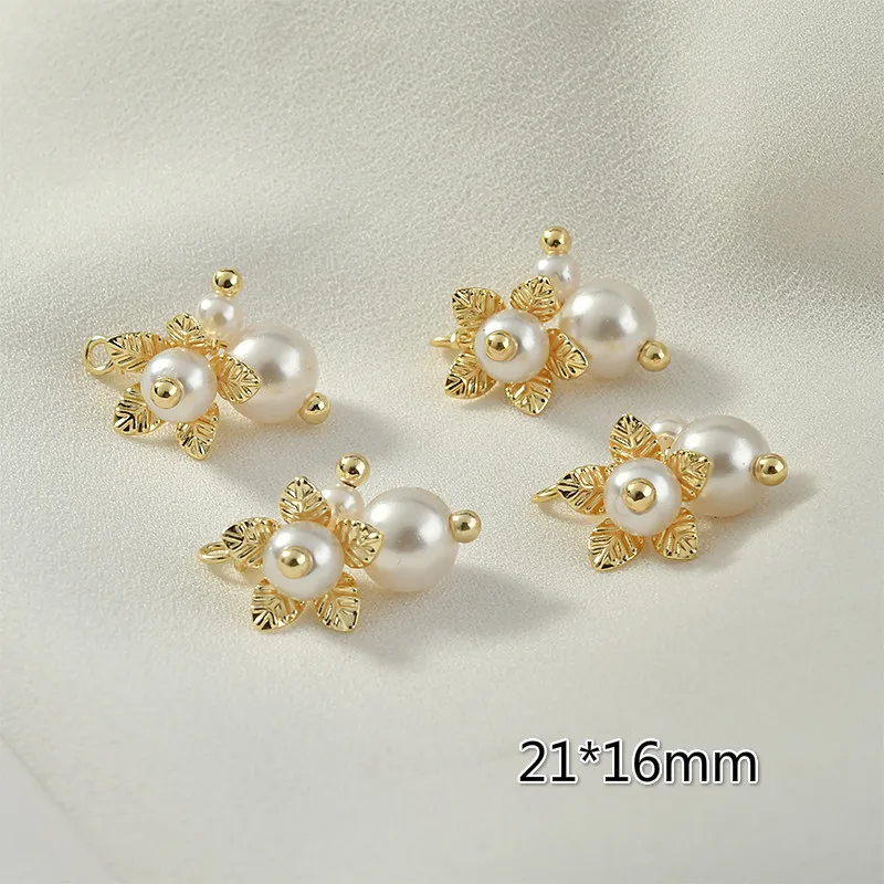 2 шт. жемчужные серьги подвески с медным покрытием|Ювелирная фурнитура и