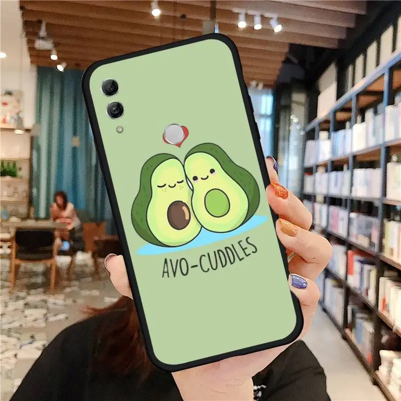 

Cartoon Cute Avocado Phone Case For Huawei Honor view 7a5.45inch 7c5.7inch 8x 8a 8c 9 9x 10 20 10i 20i lite pro mate 20 40