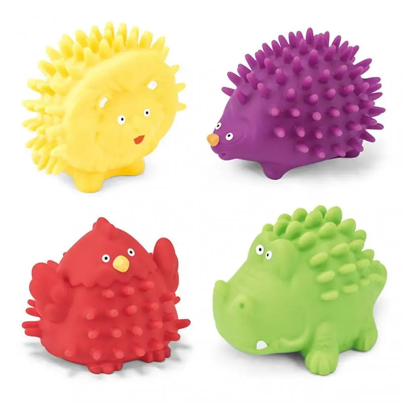 Мяч сенсорный для детей 0-24 м Цветной 3D тактильный мягкий виниловый ручной мяч с