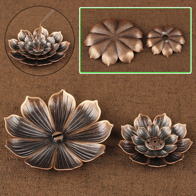 1pcs Lotus Shape Incense Plate Display Burner 10*2cm Ash Catcher Detachable For Joss-stick Home Hot Selling | Дом и сад