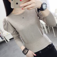 2022 autumn winter knitted top white sweater women slim o neck woman sweaters womens pullover long sleeve tops black pull femme