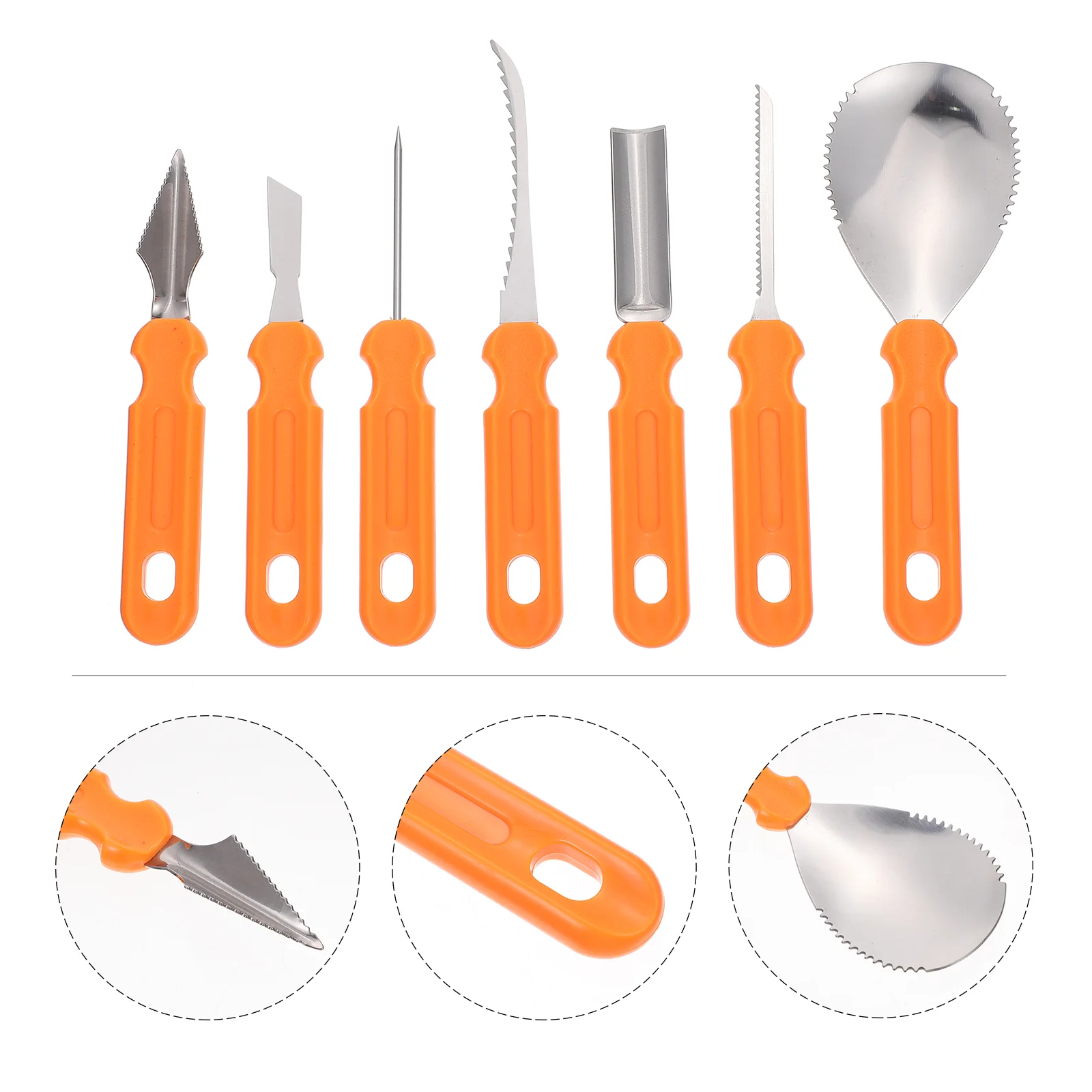 

1 Набор инструментов для резьбы по тыкве, инструменты для резьбы по скульптуре с тканевой сумкой