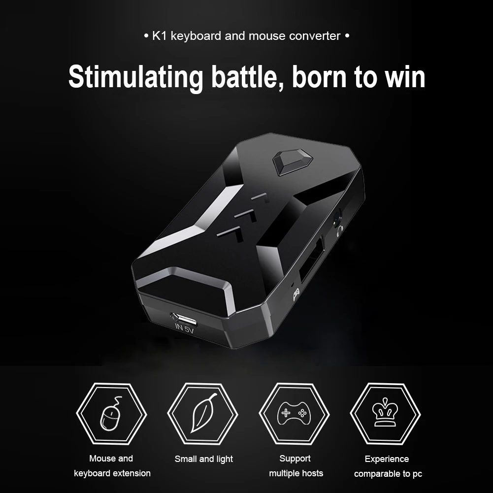 K1 Портативный игровая клавиатура переходник для мыши Nintendo Switch Lite XBOX один PS4 PS3