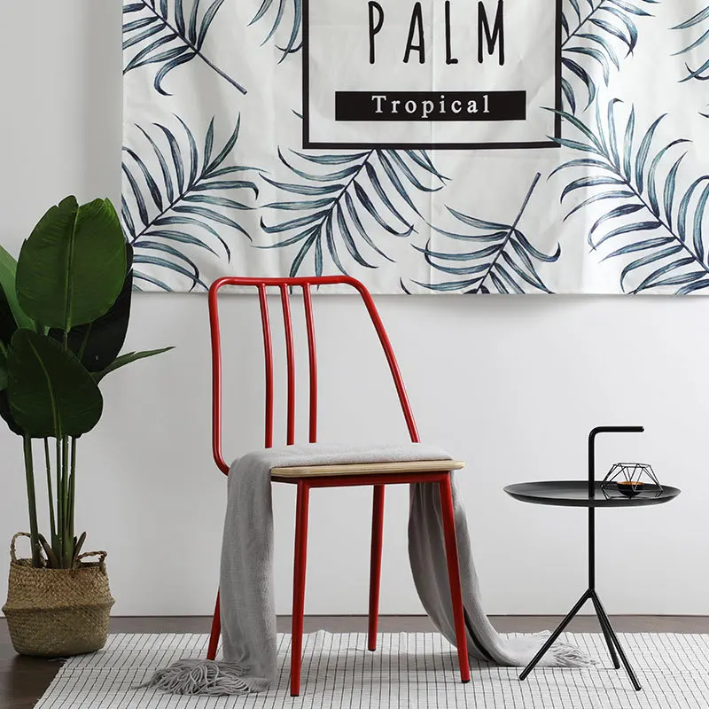 4 шт. Nordic стул с металлическим каркасом магазин кафетерий бытовой выдалбливать