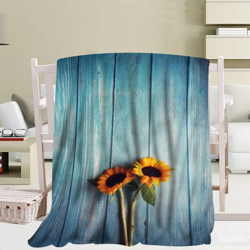 Prezzo Coperte Di Fiori Di Sole Di Grandi Dimensioni Personalizzate Per Letti Coperta Per Divano A Pelo Invernale Caldo 56x80 Pollici 50X60inch 40X50inch