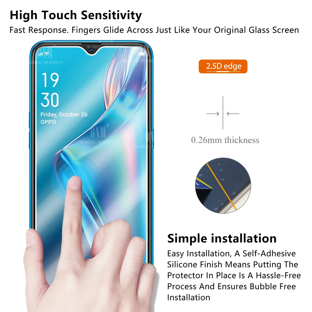 10 шт. закаленное стекло для Oppo A12 A12E A12S Защитная пленка экрана A12e A12S|Защитные