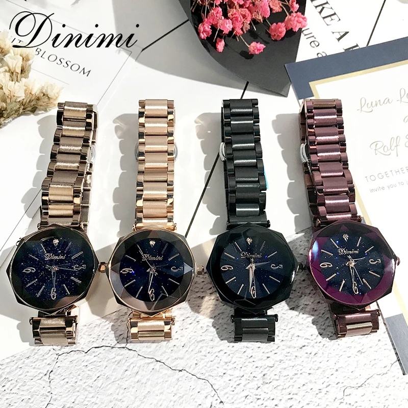 Top Brand Women Watches DIMINI Fashion Luxury Quartz Watch Casual Ladies Waterproof Wristwatch Clock Relogio Feminino | Наручные часы