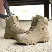hot military tactical boots for men army boots desert waterproof man work safety shoes male hiking shoes ankle men outdoor boot