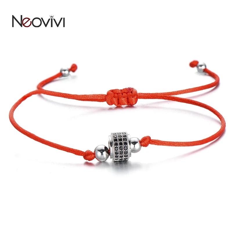 Neovivi золотые металлические бусины микро проложить Циркон разделитель браслет из