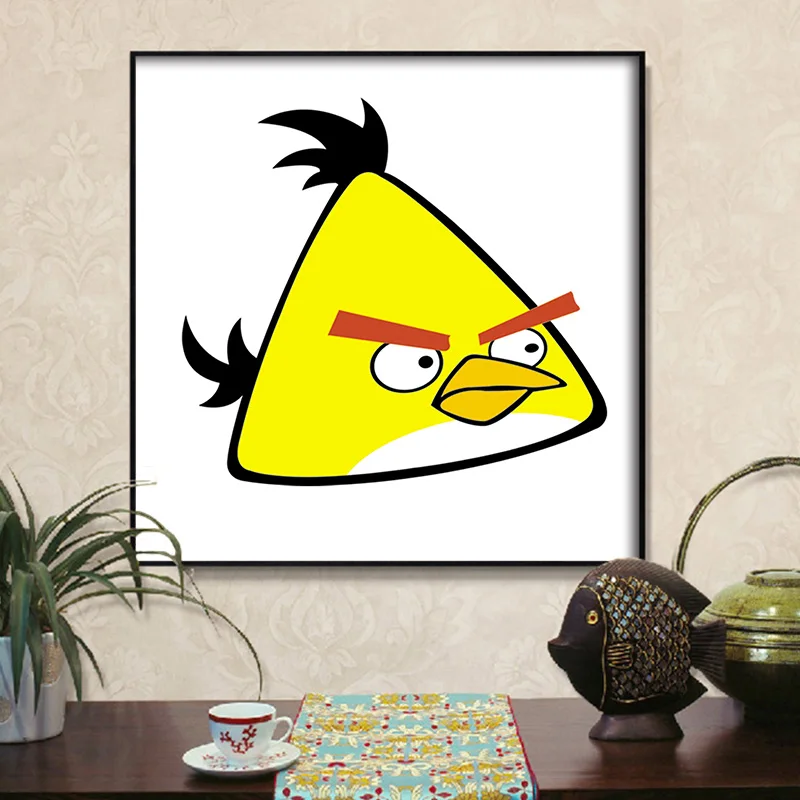 DIY цифровая картина angry bird game в стиле арт деко для гостиной крыльца взрослых